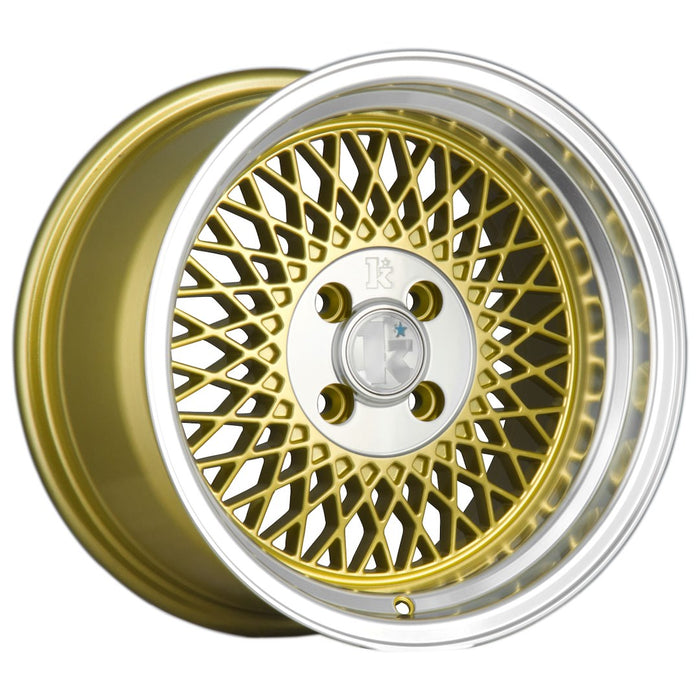 Klutch SL1 Gold w/Machined Lip - 15x8.5 | 4x100 | +17 | 67.1mm